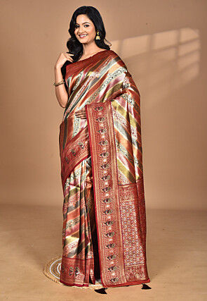 Kanchipuram Saree in Multicolor