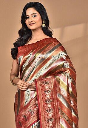 Kanchipuram Saree in Multicolor