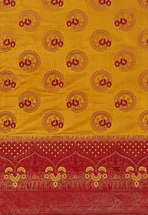 Kanchipuram Saree in Mustard