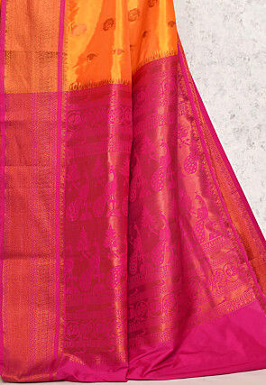 Kanchipuram Saree in Mustard