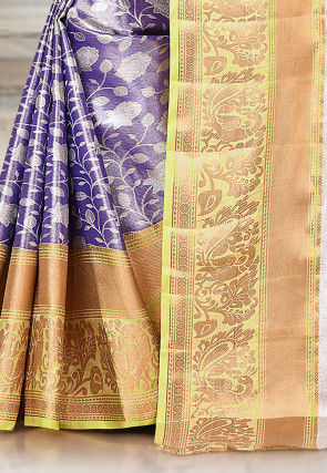 Kanchipuram Saree in Navy Blue