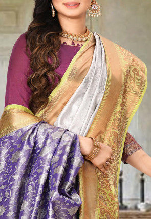 Kanchipuram Saree in Navy Blue