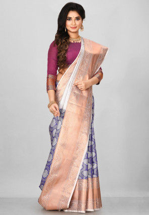 Kanchipuram Saree in Navy Blue