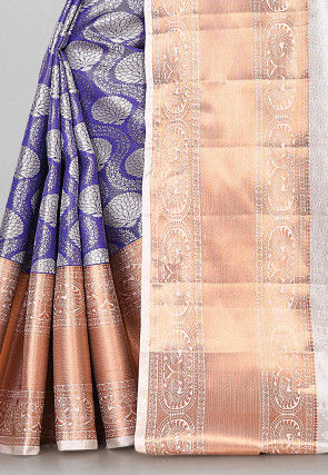 Kanchipuram Saree in Navy Blue