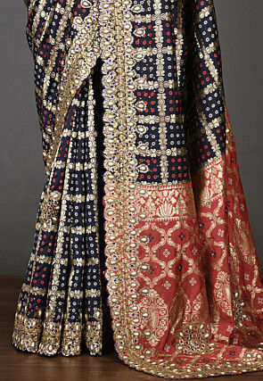 Kanchipuram Saree in Navy Blue