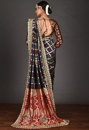 Kanchipuram Saree in Navy Blue