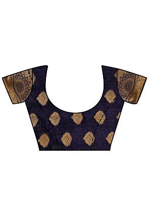 Kanchipuram Saree in Navy Blue
