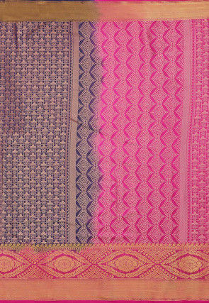 Kanchipuram Saree in Navy Blue