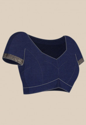 Kanchipuram Saree in Navy Blue