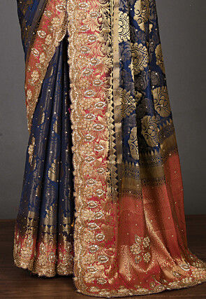 Kanchipuram Saree in Navy Blue