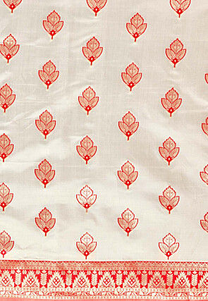 Kanchipuram Saree in Off white