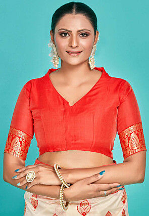 Kanchipuram Saree in Off white