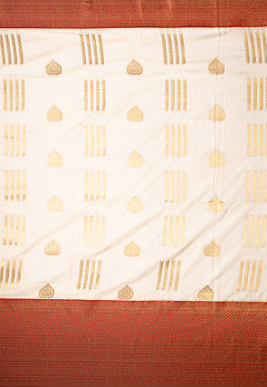 Kanchipuram Saree in Off White