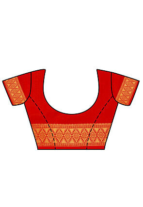 Kanchipuram Saree in Orange