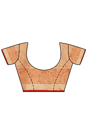 Kanchipuram Saree in Peach