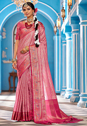 Kanchipuram Saree in Pink
