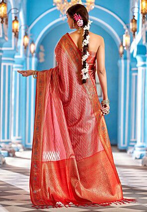 Kanchipuram Saree in Pink