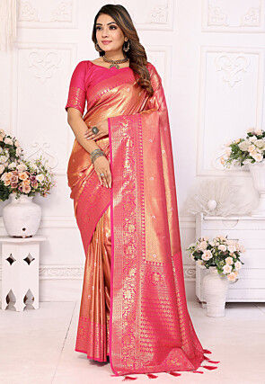 Kanchipuram Saree in Pink