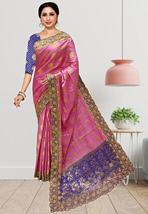 Kanchipuram Saree in Pink