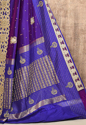 Kanchipuram Silk Saree in Purple