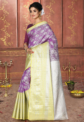 Kanchipuram Saree in Purple