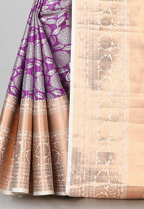 Kanchipuram Saree in Purple