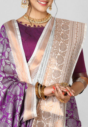 Kanchipuram Saree in Purple