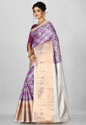Kanchipuram Saree in Purple