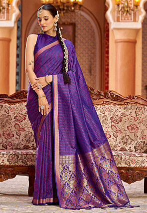 Kanchipuram Saree in Purple