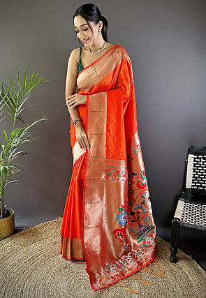 Kanchipuram Saree in Red