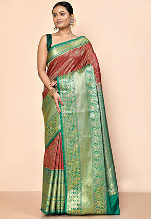 Kanchipuram Saree in Red