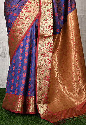 Kanchipuram Saree in Royal Blue
