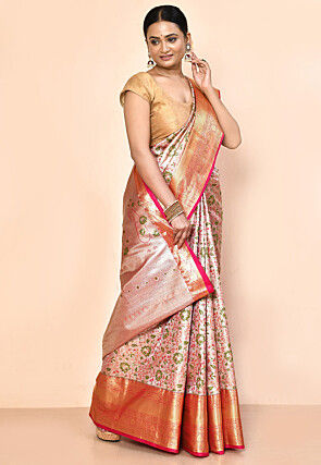 Kanchipuram Saree in Silver