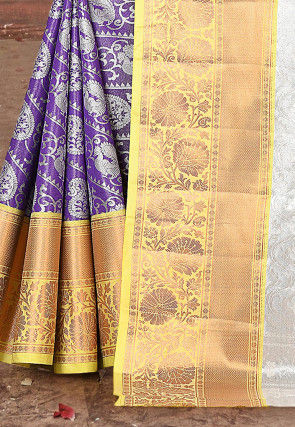 Kanchipuram Saree in Violet
