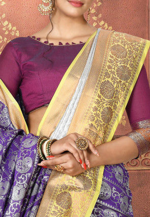 Kanchipuram Saree in Violet