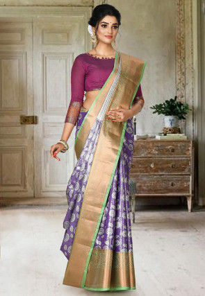 Kanchipuram Saree in Violet