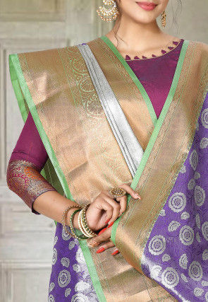 Kanchipuram Saree in Violet