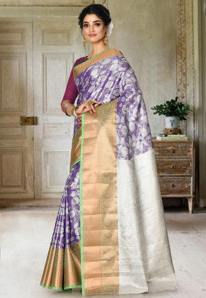 Kanchipuram Saree in Violet