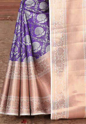 Kanchipuram Saree in Violet