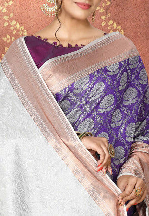 Kanchipuram Saree in Violet