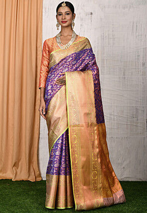 Kanchipuram Saree in Violet