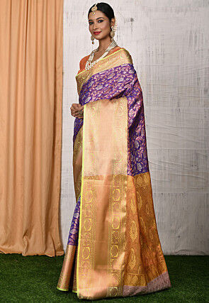 Kanchipuram Saree in Violet