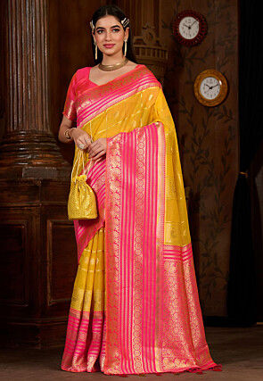 Kanchipuram Saree in Yellow