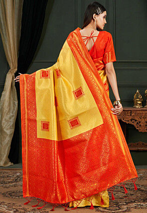 Kanchipuram Saree in Yellow