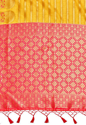 Kanchipuram Saree in Yellow