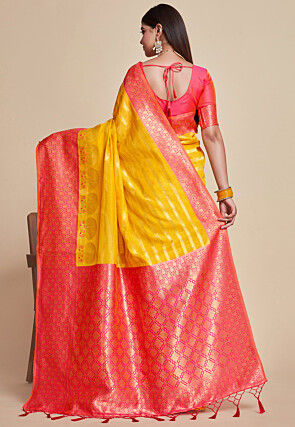 Kanchipuram Saree in Yellow