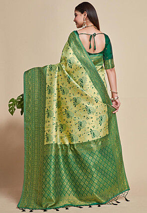 Kanchipuram Saree in Yellow