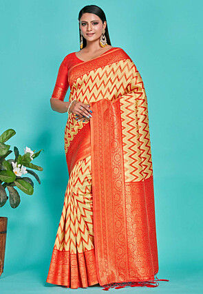 Kanchipuram Saree in Yellow