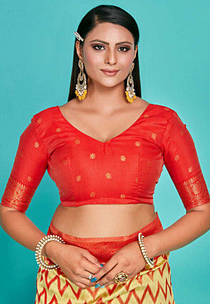 Kanchipuram Saree in Yellow