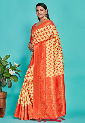 Kanchipuram Saree in Yellow